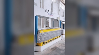 Customized glue pouring cold pressing production line