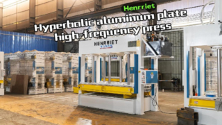 High frequency integrated cold pressing equipment for hyperbolic panel materials