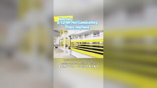 Six layer multifunctional hot press laminating machine